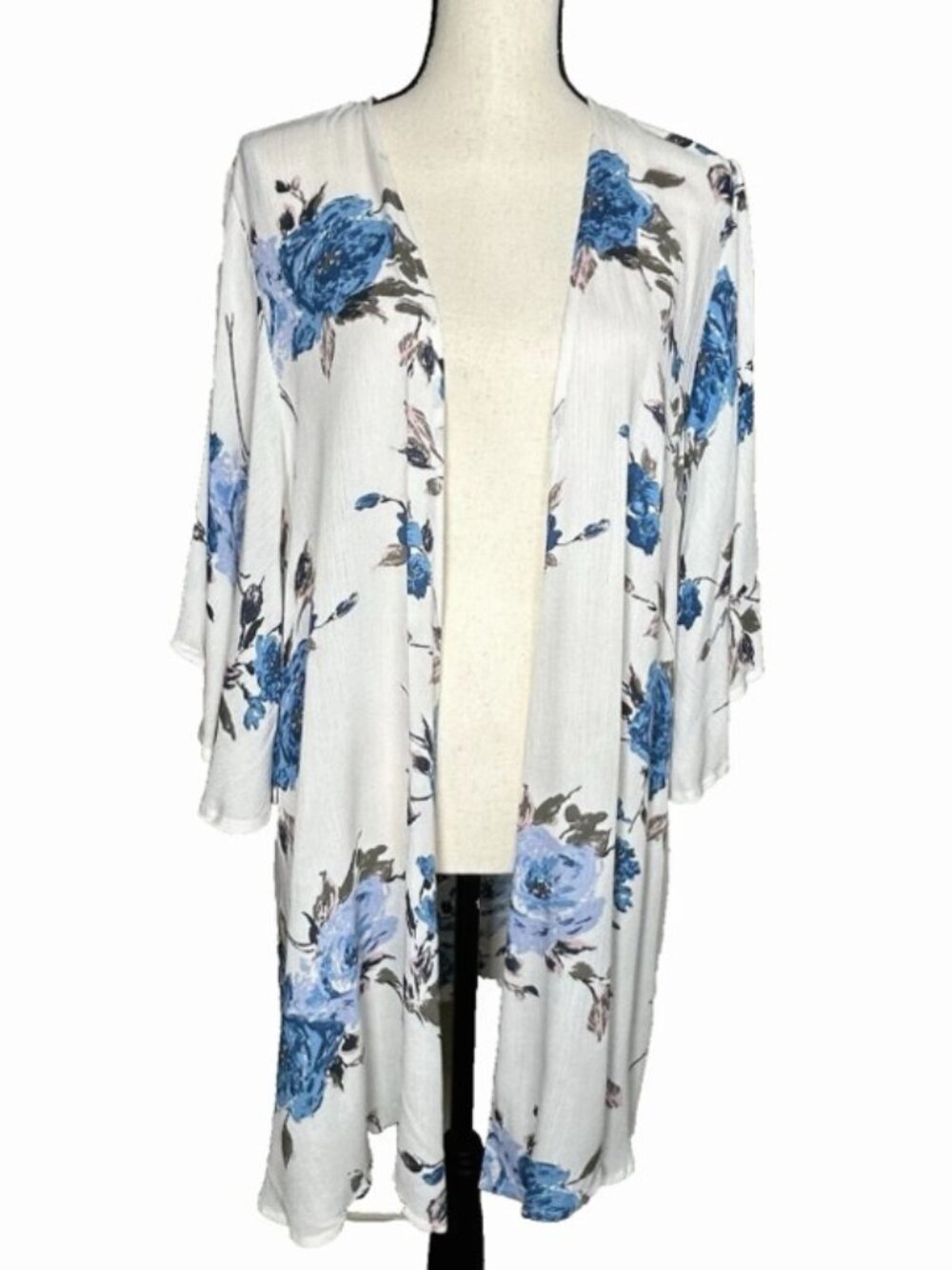 Andree By Unit Women's Kimono Open Cardigan Floral Print Boho Festival Beachy M